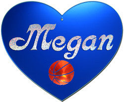 Basketball Heart Wall Mirror