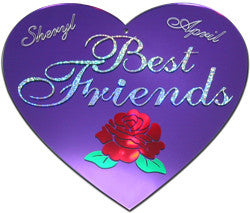 Best Friends Heart Wall Mirror