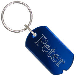 Dog Tag Keychain