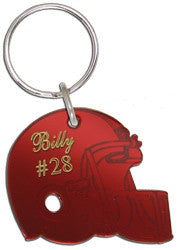 CandyMountainCrafts Football Helmet Keychain - Choose Team - Party Favors