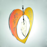 Mom Gift Flower Heart Suncatcher