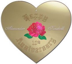 Anniversary Heart Wall Mirror