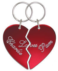 Romantic Heart Keychain