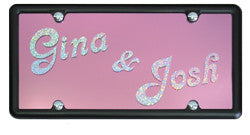 Custom License Plate with 2 Names