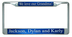 Grandparent's Custom License Plate Frame